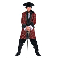 piratenjas heren rood piraten kostuum