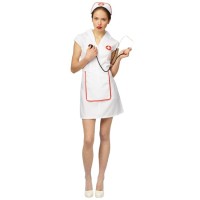 verpleegster pakje dames carnaval kostuum verkleedkleding