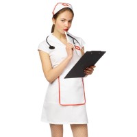 verpleegster pakje dames carnaval kostuum verkleedkleding