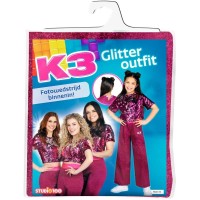 k3 verkleedpak glitter outfit