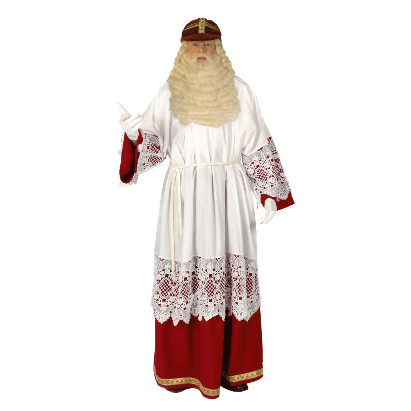 Beukende elektrode Huichelaar Sinterklaas kostuum Jan Decleir replica | Jokershop.be