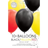 ballonnen zwart rood geel
