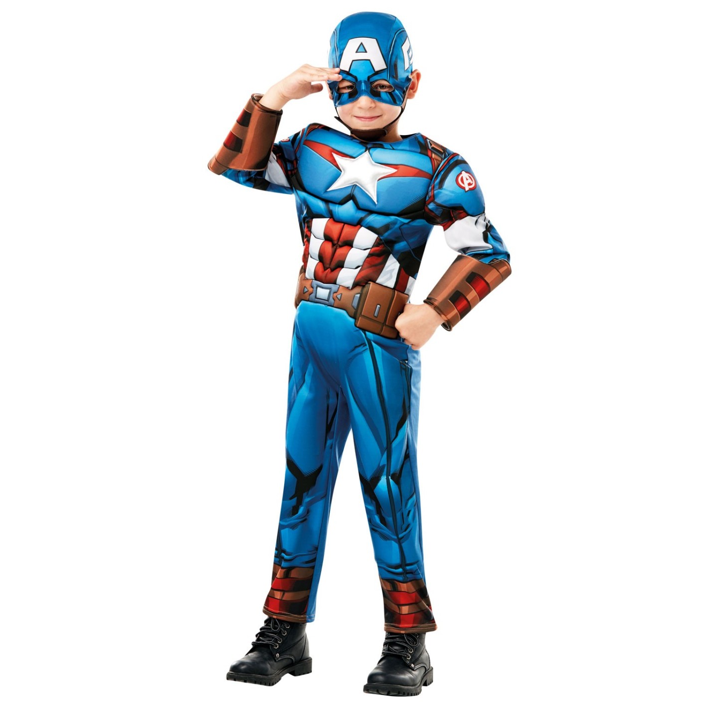 Captain America kostuum kind superhelden pak