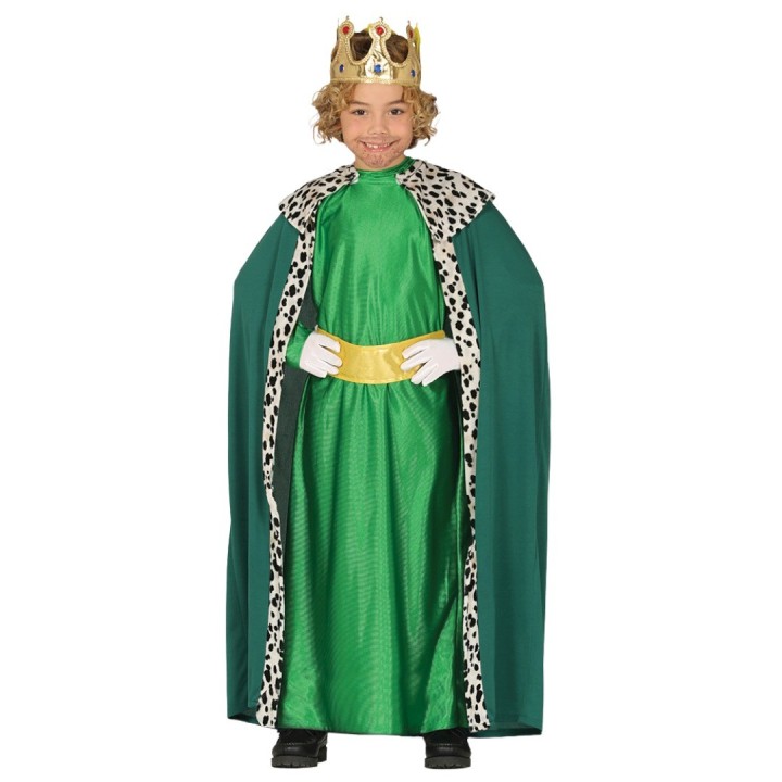 3 Koningen kostuum kind groen