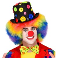 Clownshoed hoge hoed knopen