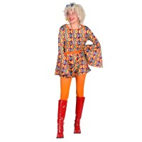 Hippie jurkje dames flower power kleding 
