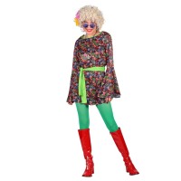 Hippie jurkje dames flower power kleding 
