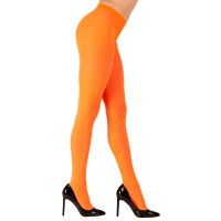 fluo neon Panty oranje carnaval verkleedkousen
