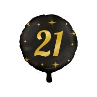 Folie ballon verjaardag versiering 21 jaar