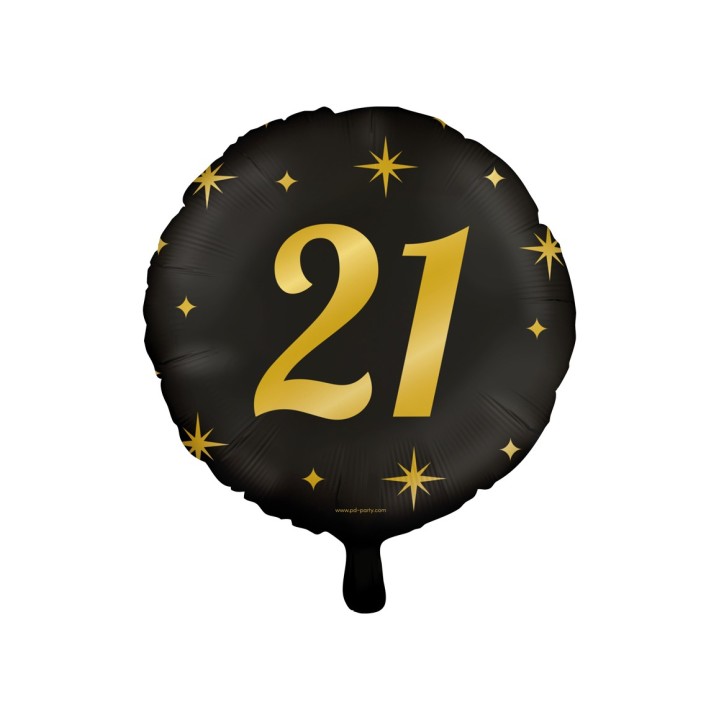 Folie ballon verjaardag versiering 21 jaar