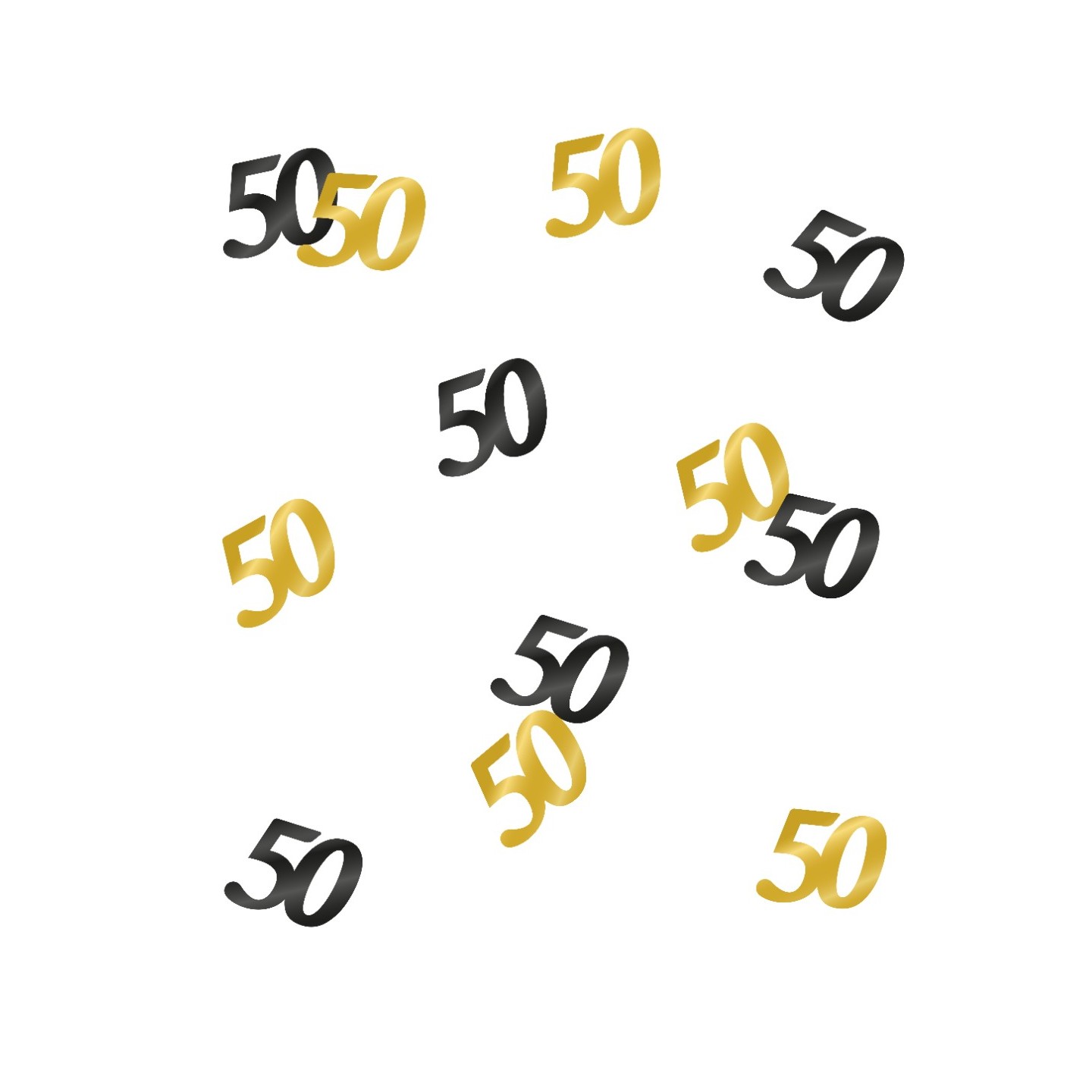 tafelconfetti cijfers 50 jaar verjaardag versiering