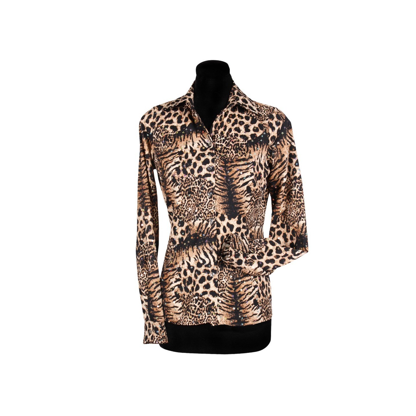 panter blouse dames tijgerprint luipaard print