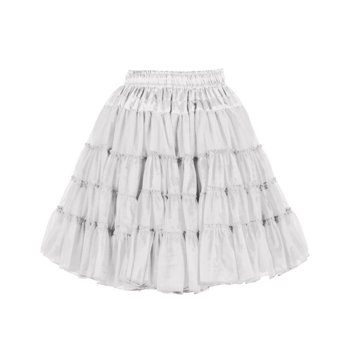 Witte petticoat 2-laags deluxe