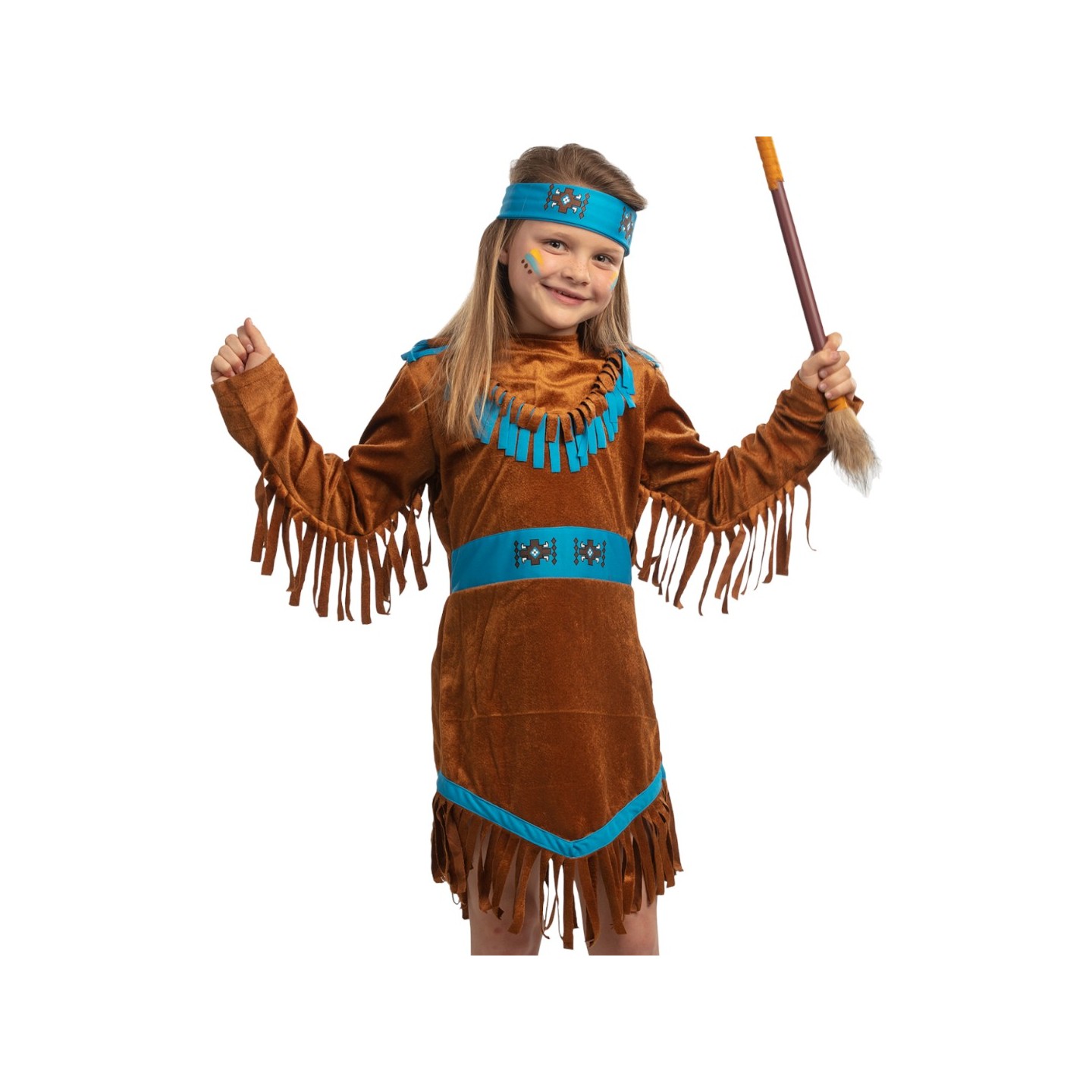 Indianen jurkje kind indianenpak carnaval kostuum