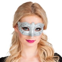 Venetiaans oogmasker zilver carnavalsmasker masker