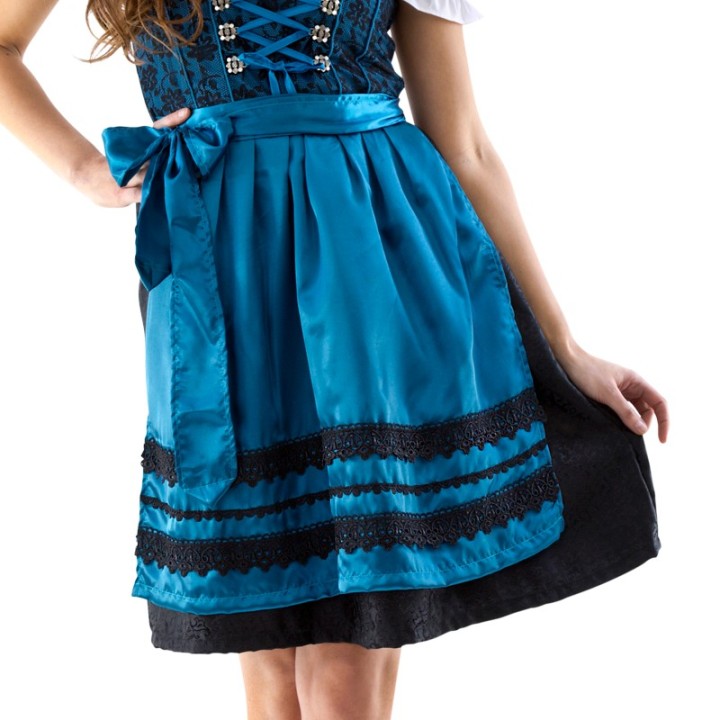 Dirndl jurk blauw tiroler kleedje oktoberfest