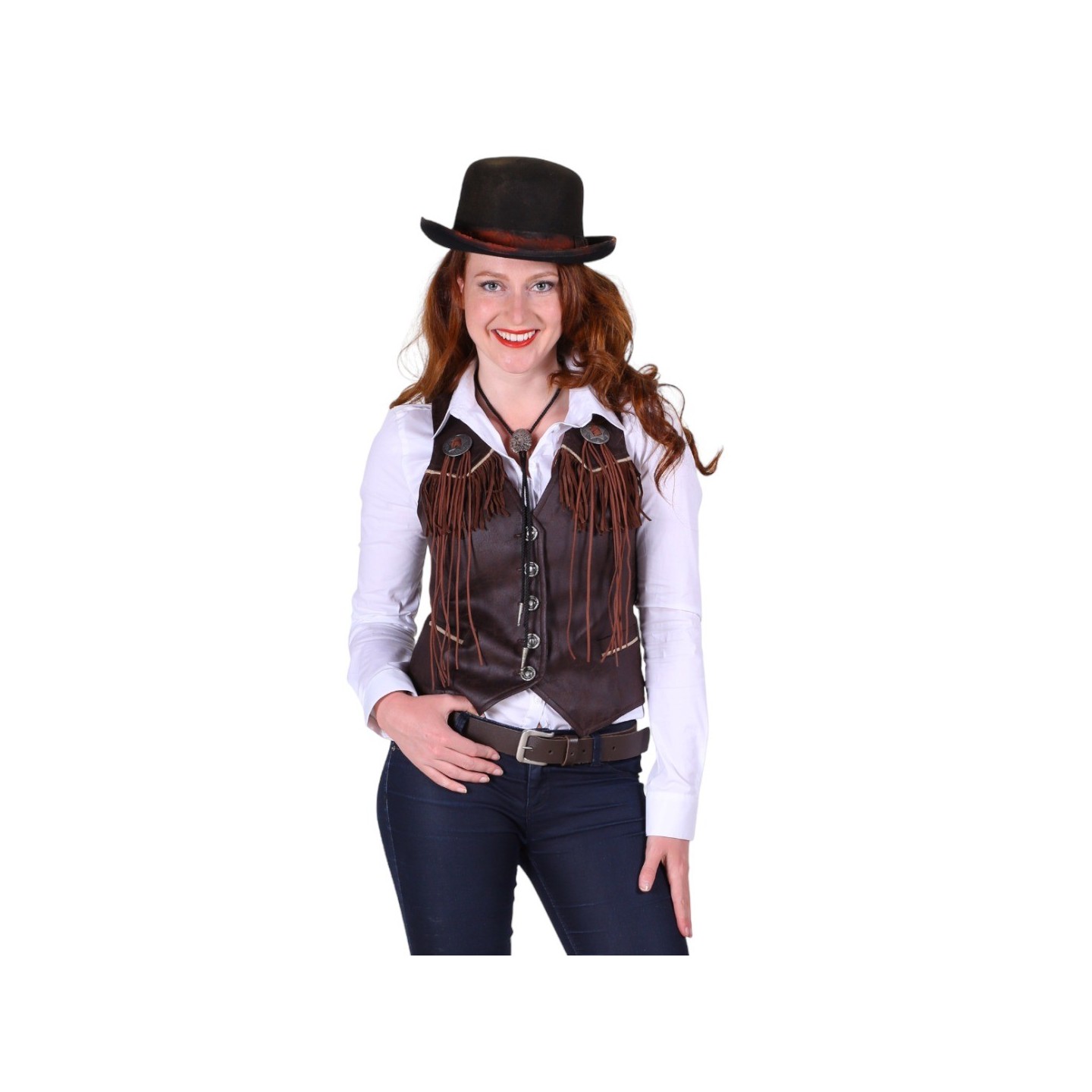Cowboy gilet dames cowgirl outfit carnaval