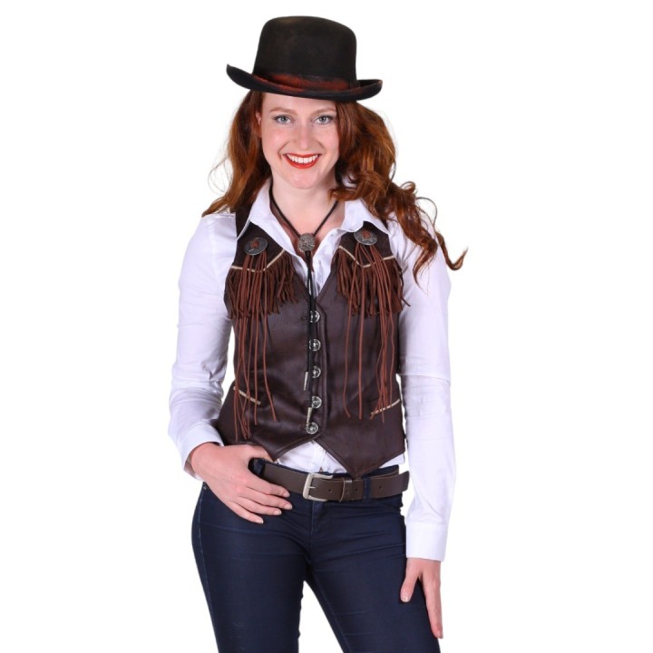 Cowboy gilet dames cowgirl outfit carnaval