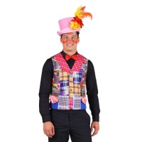Clown kostuum gilet Heren clownspak carnavalskostuum