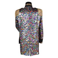 glitter Carnavalsjas heren pailletten jas sequinmaster