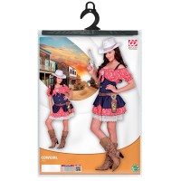 Cowgirl jurkje dames carnaval kostuum