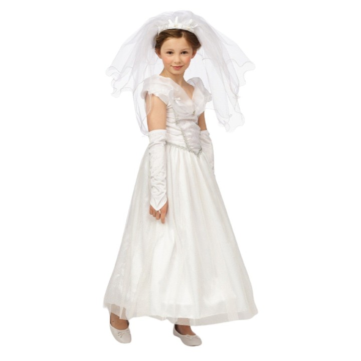 bruidsjurk kind wit carnaval prinsessen kleedje