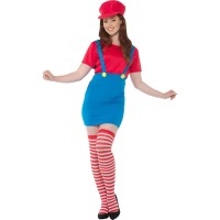 Super Mario kostuum dames (lookalike)