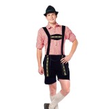 goedkope Lederhosen zwarte Tiroler broek kleding