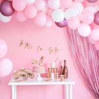 Photo booth achtergrond folie roze deurgordijn