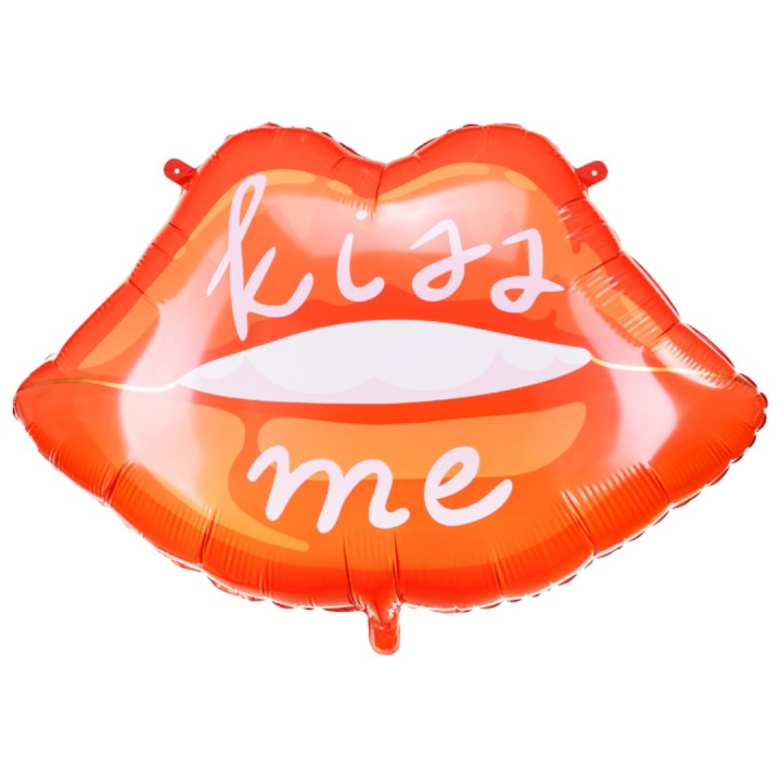 Folieballon Kiss me lippen 86x65cm