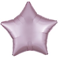 Folieballon onbedrukt pastel roze ster