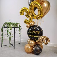 verjaardag ballonnen boeket cijfers 30 jaar