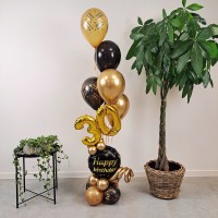 Verjaardag ballonnen happy birthday goud verjaardagsfeest versiering