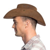 cowboyhoed leder bruin cowboy accessoires cowgirl