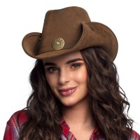 cowboyhoed leder bruin cowboy accessoires cowgirl