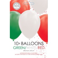 ballonnen groen wit rood mix