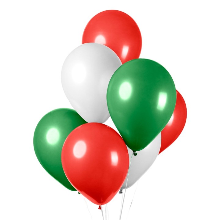 ballonnen groen wit rood mix