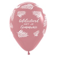Communie ballonnen rosewood roze versiering