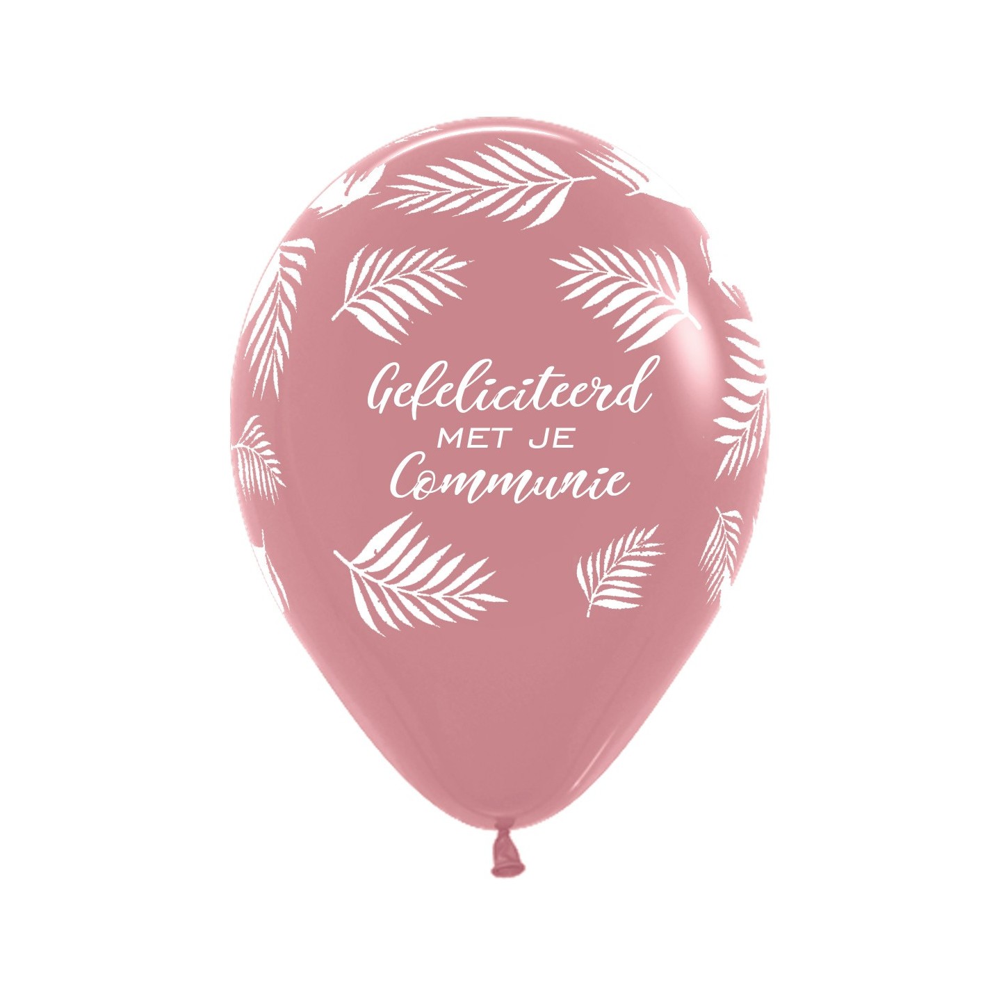 Communie ballonnen rosewood roze versiering
