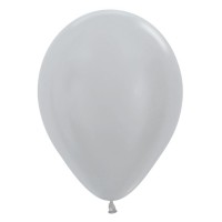 sempertex ballonnen pearl zilver parelmoer zilver
