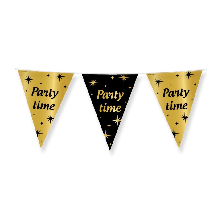 Verjaardag slinger vlaggenlijn Party time versiering