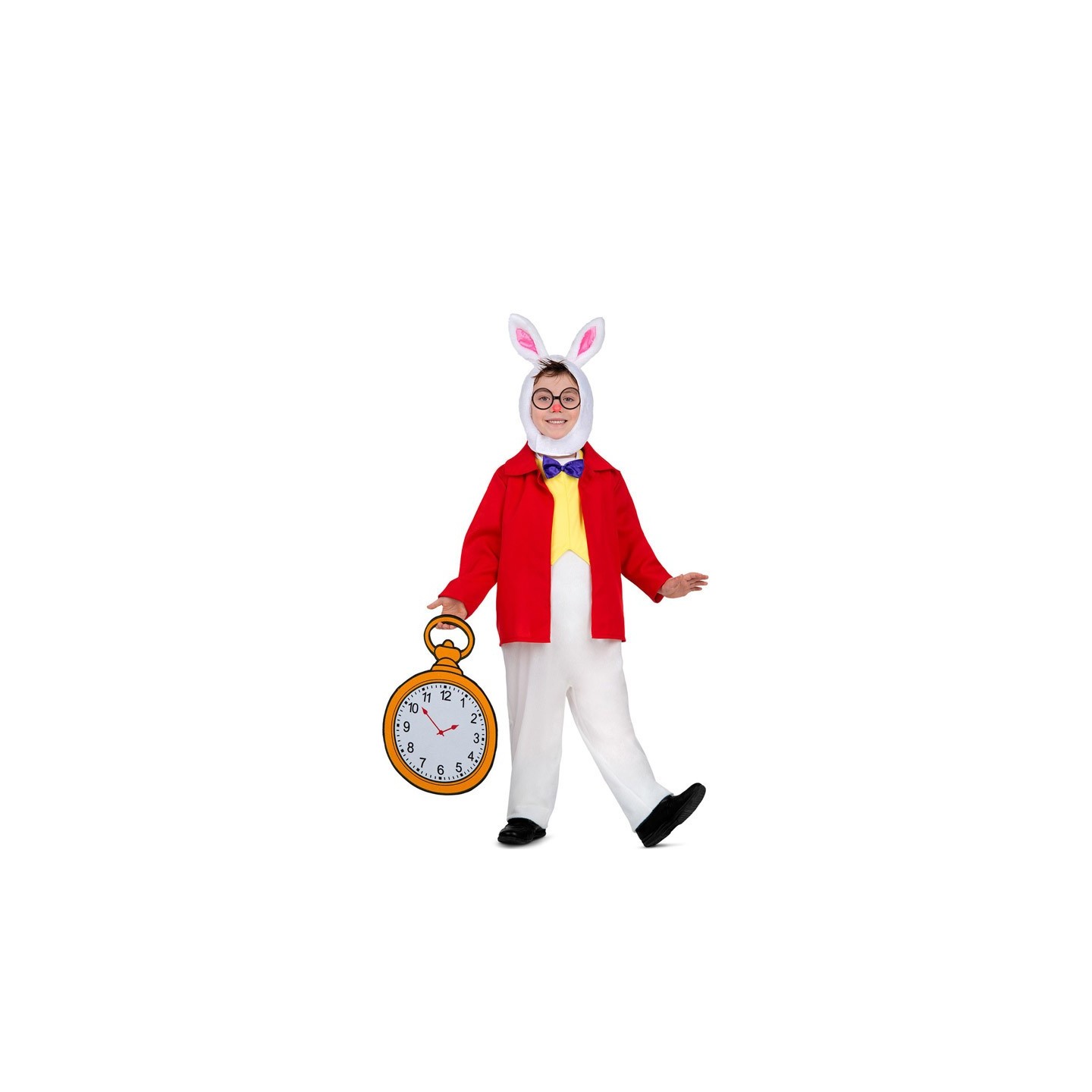 Alice in Wonderland wit konijn kostuum kind