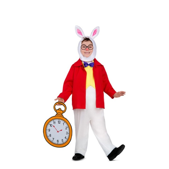 Alice in Wonderland wit konijn kostuum kind