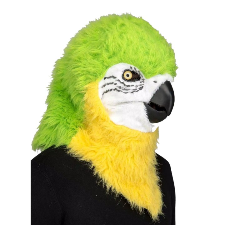 papegaai masker beweegbare mond