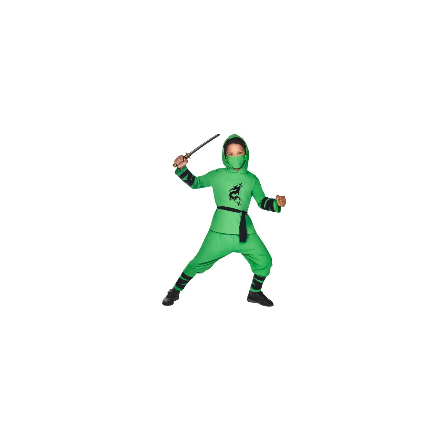 ninja kostuum kind groen ninja pak