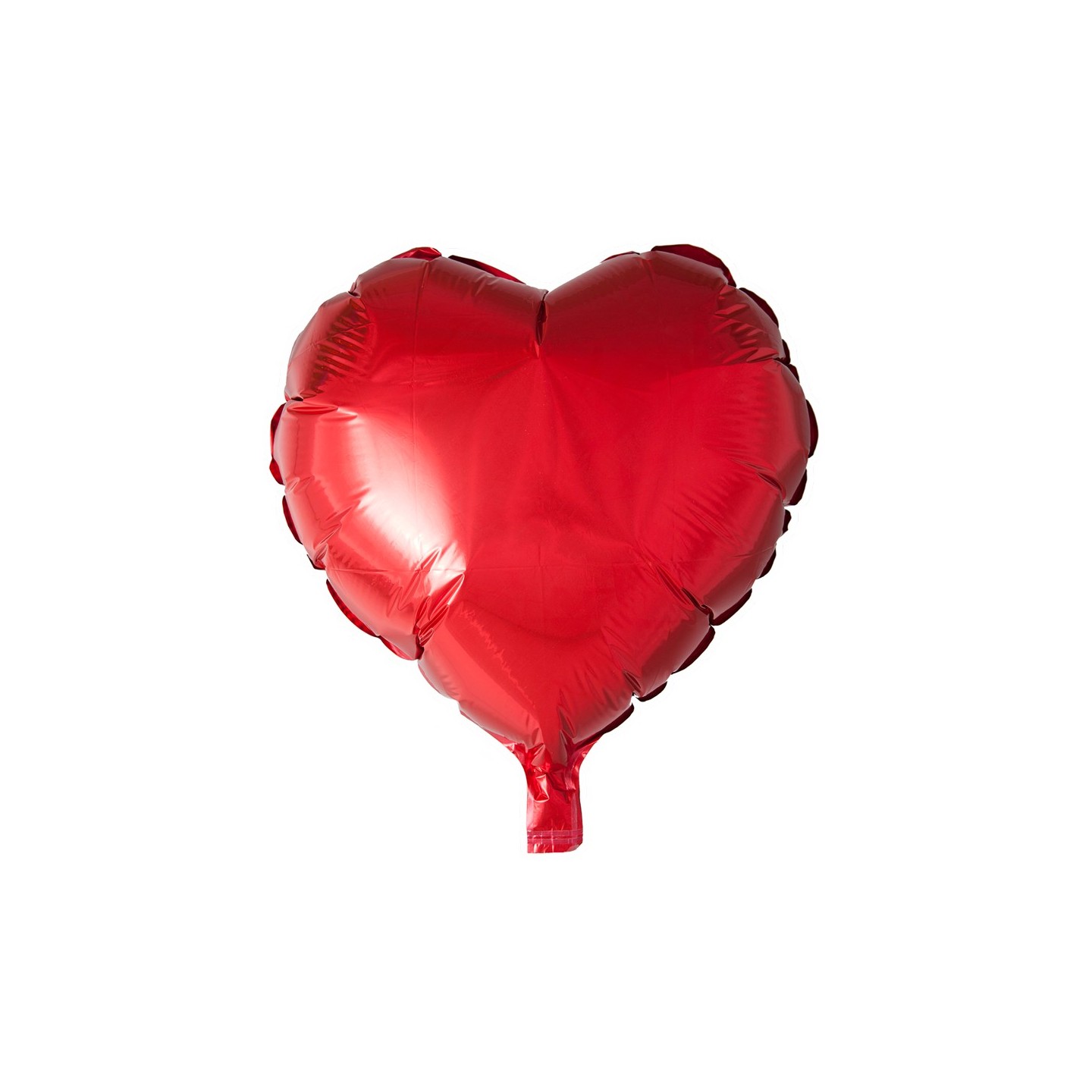 Folieballon onbedrukt rood hart