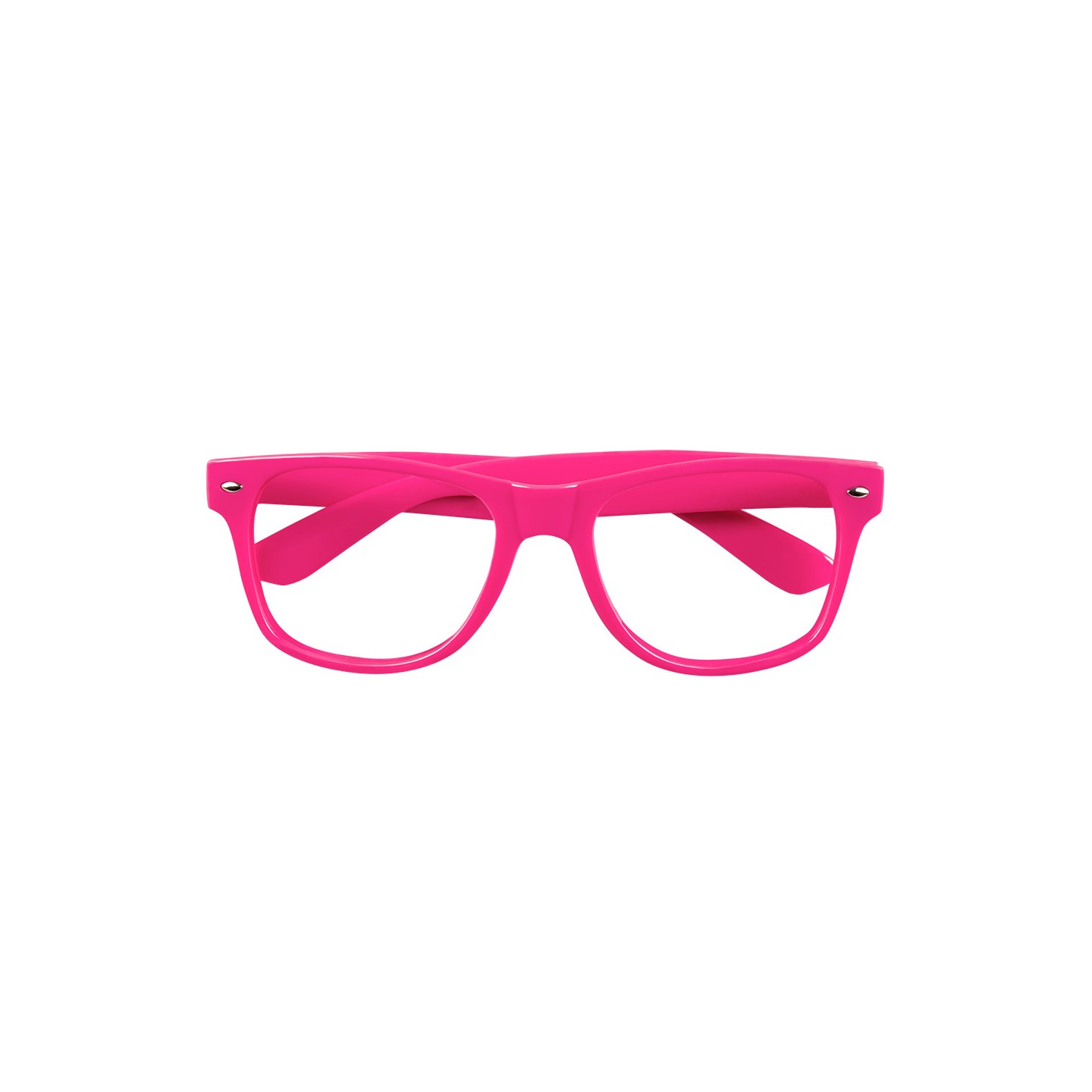 fluo neon roze bril zonder glazen