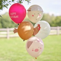 latex ballonnen boerderij dieren feestje feestartikelen