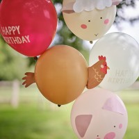 latex ballonnen boerderij dieren feestje feestartikelen