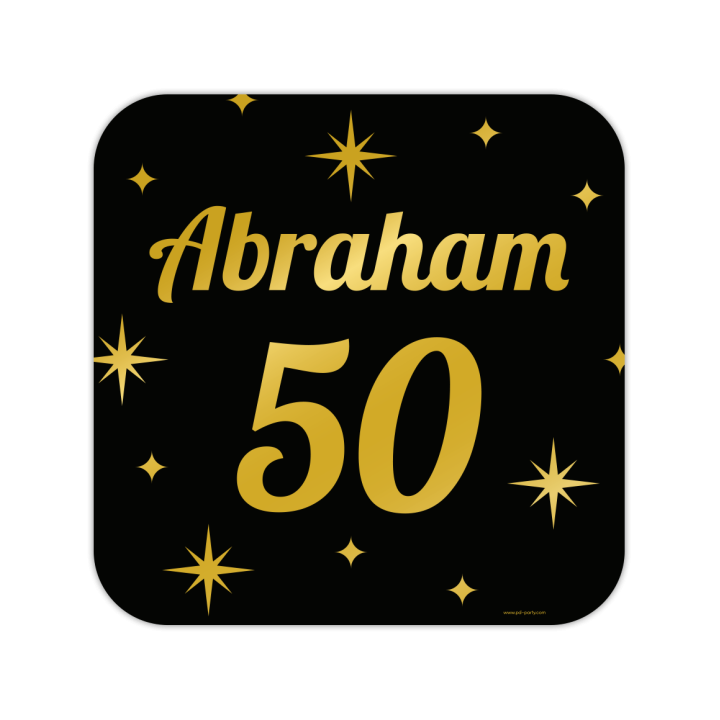 decoratie huldeschild Abraham 50  verjaardag versiering